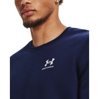 Under Armour Essential Fleece Crew Sweater Donkerblauw Wit