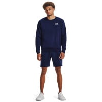 Under Armour Essential Fleece Crew Sweater Donkerblauw Wit