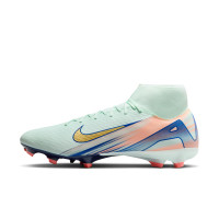 Nike Zoom Mercurial Superfly 10 Academy MDS Gras / Kunstgras Voetbalschoenen (MG) Mintgroen Blauw Roze Goud