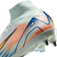 Nike Zoom Mercurial Superfly 10 Elite MDS IJzeren-Nop Voetbalschoenen (SG) Mintgroen Blauw Roze Goud