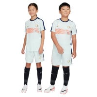 Nike CR7 Academy Trainingsset Kids Mintgroen Donkerblauw Goud