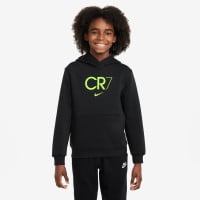 Nike CR7 Club Fleece Hoodie Kids Zwart Neongeel