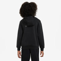 Nike CR7 Club Fleece Hoodie Kids Zwart Neongeel