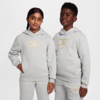 Nike CR7 Club Fleece Hoodie Trainingspak Kids Lichtgrijs Goud Blauw Roze