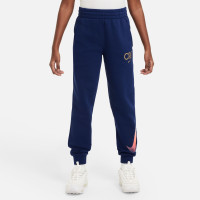 Nike CR7 Club Fleece Joggingbroek Kids Donkerblauw Goud Lichtroze