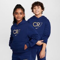 Nike CR7 Club Fleece Hoodie Trainingspak Kids Donkerblauw Goud