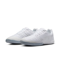 Nike Lunar Gato II Zaalvoetbalschoenen (IN) Wit Zilver