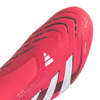 adidas Predator Elite Veterloze Kunstgras Voetbalschoenen (AG) Rood Wit Zwart