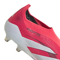 adidas Predator Elite Veterloze Kunstgras Voetbalschoenen (AG) Rood Wit Zwart