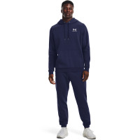 Under Armour Essential Fleece Hoodie Donkerblauw Wit