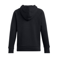 Under Armour Rival Fleece Wordmark Hoodie Dames Zwart Grijs Wit