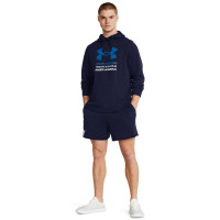 Under Armour Rival Terry Broekje Donkerblauw Wit