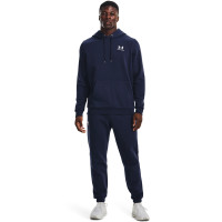 Under Armour Essential Fleece Joggingbroek Donkerblauw Wit