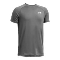 Under Armour Tech 2.0 Trainingsshirt Kids Donkergrijs Wit