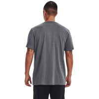 Under Armour Heavyweight T-Shirt Logo Grijs Wit