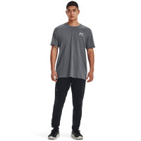 Under Armour Heavyweight T-Shirt Logo Grijs Wit