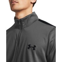 Under Armour Knit Trainingspak Full-Zip Donkergrijs Zwart