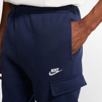 Nike Sportswear Club Fleece Cargobroek Donkerblauw Wit