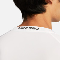 Nike Pro Ondershirt Korte Mouwen Wit Zwart