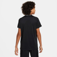 Nike Pro Ondershirt Korte Mouwen Kids Zwart Wit