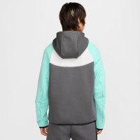 Nike Tech Fleece Sportswear Trainingspak Donkergrijs Wit Turquoise