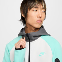 Nike Tech Fleece Sportswear Trainingspak Donkergrijs Wit Turquoise