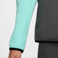 Nike Tech Fleece Sportswear Trainingspak Donkergrijs Wit Turquoise