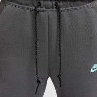 Nike Tech Fleece Sportswear Trainingspak Donkergrijs Wit Turquoise