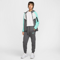 Nike Tech Fleece Sportswear Trainingspak Donkergrijs Wit Turquoise