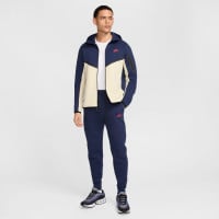 Nike Tech Fleece Sportswear Trainingspak Donkerblauw Beige Rood