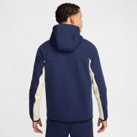 Nike Tech Fleece Sportswear Vest Donkerblauw Beige Rood