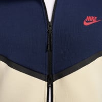 Nike Tech Fleece Sportswear Trainingspak Donkerblauw Beige Rood