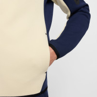 Nike Tech Fleece Sportswear Vest Donkerblauw Beige Rood