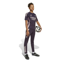 adidas Arsenal Trainingsshirt 2024-2025 Kids Donkerpaars Beige Paars