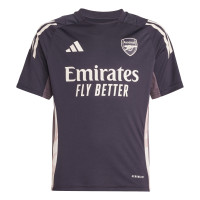 adidas Arsenal Trainingsshirt 2024-2025 Kids Donkerpaars Beige Paars