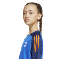 adidas Juventus Trainingsset 2024-2025 Kids Blauw Oranje Wit