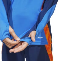 adidas Juventus Trainingstrui 1/4-Zip 2024-2025 Kids Blauw Oranje Wit