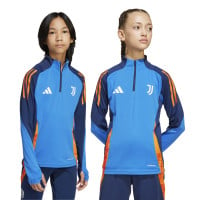 adidas Juventus Trainingspak 1/4-Zip 2024-2025 Kids Blauw Oranje Wit