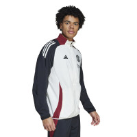 adidas Manchester United Presentatie Trainingspak Full-Zip 2024-2025 Wit Zwart Rood