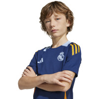 adidas Real Madrid Trainingsset 2024-2025 Kids Donkerblauw Oranje Lichtblauw