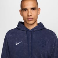 Nike Paris Saint-Germain Club Hooded Trainingspak 2024-2025 Donkerblauw Wit