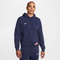 Nike Paris Saint-Germain Club Hooded Trainingspak 2024-2025 Donkerblauw Wit