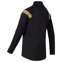 Cruyff Farrel Trainingspak 1/4-Zip Kids Zwart Goud