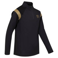 Cruyff Farrel Trainingspak 1/4-Zip Kids Zwart Goud