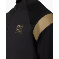 Cruyff Farrel Trainingspak 1/4-Zip Kids Zwart Goud