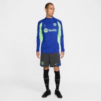 Nike FC Barcelona Strike Trainingsbroekje 2024-2025 Donkergrijs Lichtgroen Blauw