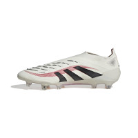 adidas Predator Elite Veterloze Gras Voetbalschoenen (FG) Wit Zwart Rood