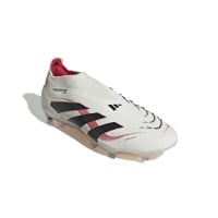 adidas Predator Elite Veterloze Gras Voetbalschoenen (FG) Wit Zwart Rood