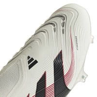 adidas Predator Elite Veterloze Gras Voetbalschoenen (FG) Wit Zwart Rood