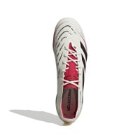 adidas Predator Elite Gras Voetbalschoenen (FG) Wit Zwart Rood